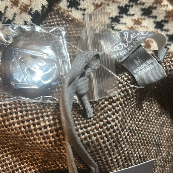 NWT Marled Double Breasted Plaid Blazer Size Medium - Picture 6 of 8